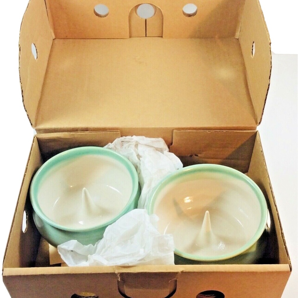 Harry & David Bundt Individual Serving Bakery Pan Ceramic Glazed Pottery NIB